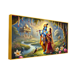 Classic Radha Krishna Wall Paintings Celebrate Eternal Love