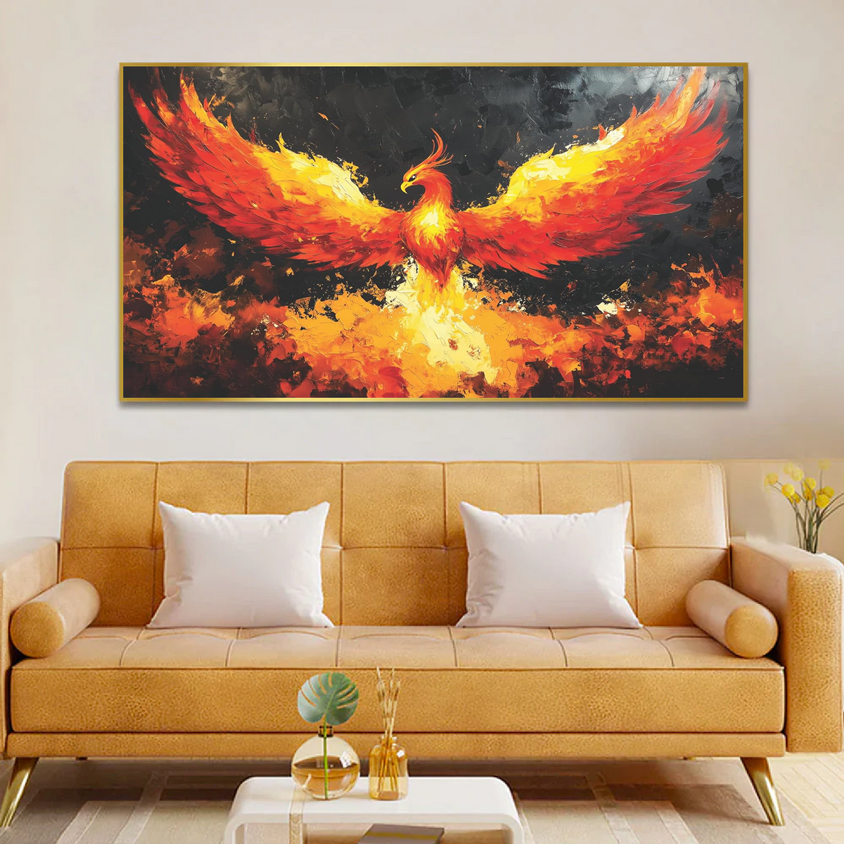 Phoenix Bird Vaastu Canvas Wall Paintings