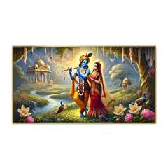 Classic Radha Krishna Wall Paintings Celebrate Eternal Love