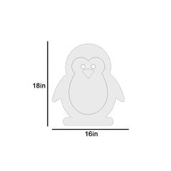 Baby Penguin Backlit Wooden Wall Décor