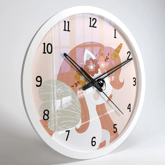 Princess Unicorn Kids Wall Clock