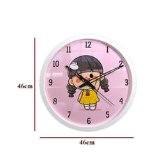 Happy Girl Kids Wall Clock