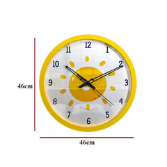 Sunny Day Kids Wall Clock in Yellow Color