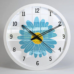 Blue Little Bloom Kids Wall Clock