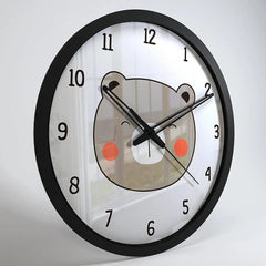 Blushing Bear Kids Wall Clock