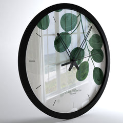 Modern Tropical Leaf Big Design Wall Clock