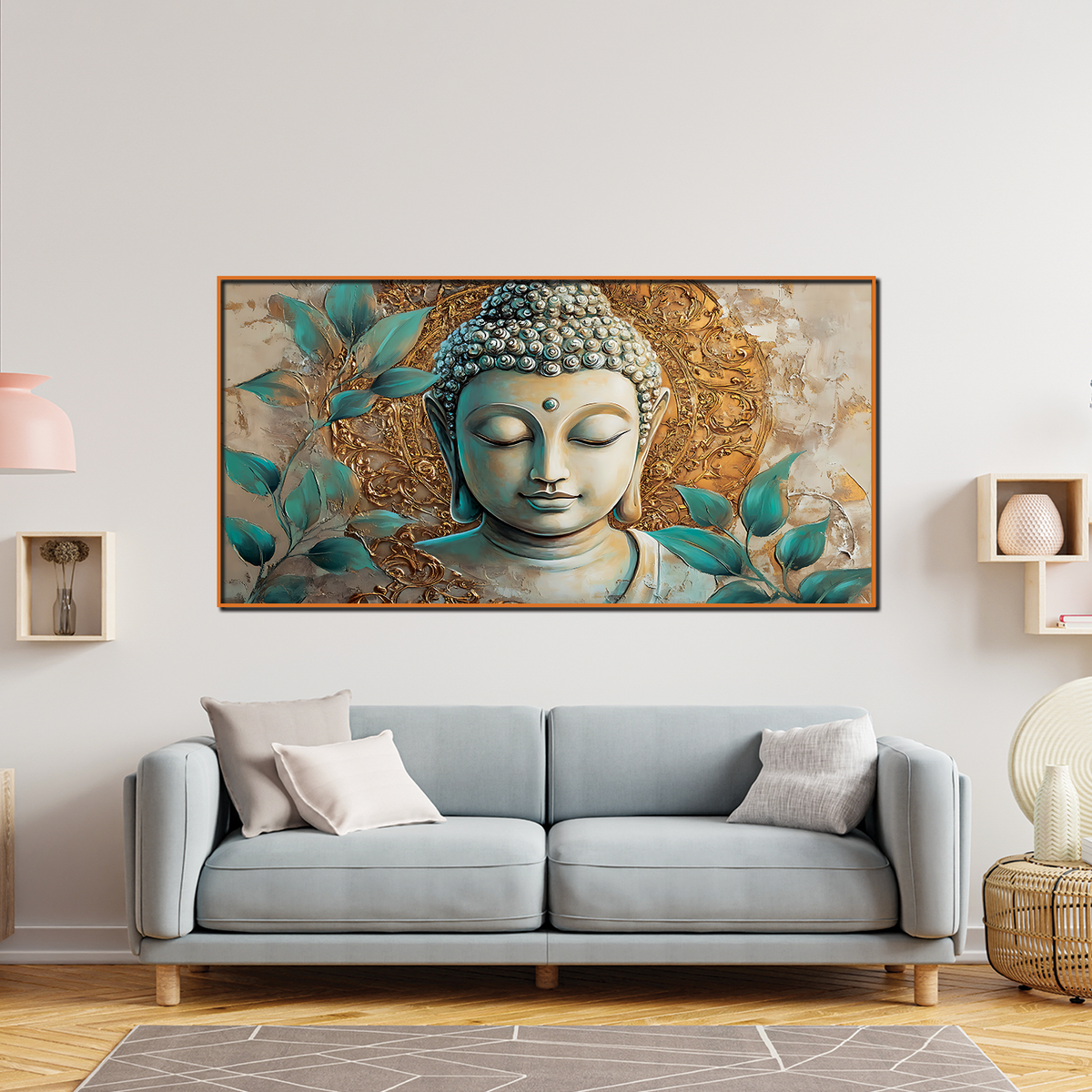 Serene Buddha Wall Decor for Living Room or Office