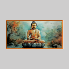 Elegant Buddha Landscape Canvas Wall Décor