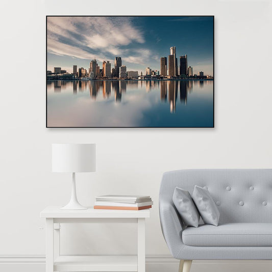 Serenity of the Skyscrapers Framed Wall Art