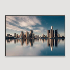 Serenity of the Skyscrapers Framed Wall Art