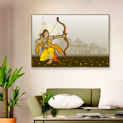 Lord Ram Ayodhya Wall Painting for Living Room