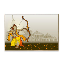 Lord Ram Ayodhya Wall Painting for Living Room