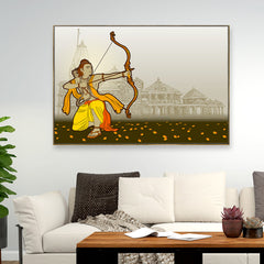 Lord Ram Ayodhya Wall Painting for Living Room