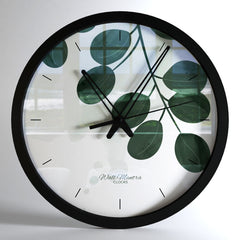 Modern Tropical Leaf Big Design Wall Clock