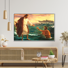 Emmanuel  Jesus Canvas Printed Wall Paintings for Living Room, Meditation Room, Bedroom, Churches, Hospitals