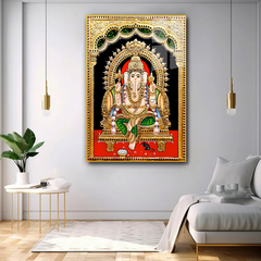 Premium Timeless Tradition Ganesha Acrylic Wall Paintings & Art