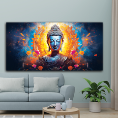 Gautam Buddha in Nature – Landscape Wall Paintings