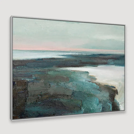 Serene Contemporary Wall Art Framed Wall Art