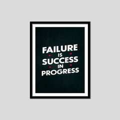 Failure Is Success In Progress Premium Motivational Quotes Photo Frame