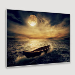 Coastal Moon Blaze Framed Wall Art