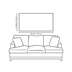 Auspicious Ganesha Playing Veena Canvas Wall Painting Clearance Sale