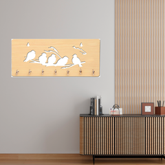 Birds on Branches Unique Design Wall-Mounted Key Holder for Home Wall