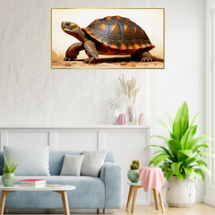 Modern Luxury Golden Shell Turtle Painting