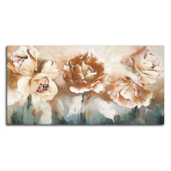 Floral Flower White Rose Canvas Wall Painting