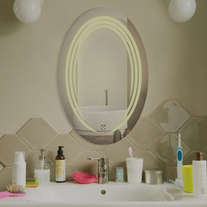 Hexagon Shaped Fairy Barbie Girl Design Led Bathroom Wall Mirror