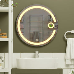 Modern Desinger Illuminating Lunar Bathroom Mirror With Led