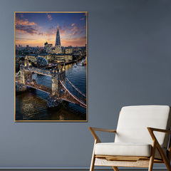 Modern London Cityscape Canvas - Premium Acrylic Painting