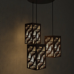 Hanging Ceiling Light Wooden Modern Lamp For Home Decoration Living Room