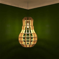 Modern Design Sphere Bulb Wooden Ceiling Lamp For Home Decoration Living Room 1