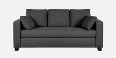 Luxury Grey 3 Seater Velvet Sofa for Living Room