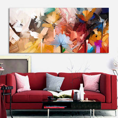 Colorful Flowers Abstract Art Wall Painting