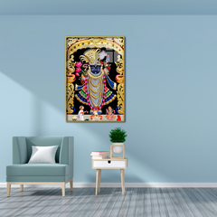 Lord Shreenath Ji Acrylic Wall Frame for Home