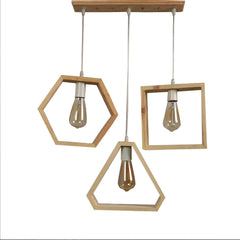 Geometrical Shape Design Hanging Light Modern Look Ceiling Lamp For Home Decoration Living Room