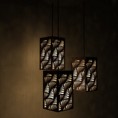 Hanging Ceiling Light Wooden Modern Lamp For Home Decoration Living Room