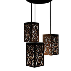 Flower Design Wooden Modern Lamp Hanging Ceiling Light For Home Decoration Living Room
