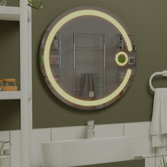 Modern Desinger Illuminating Lunar Bathroom Mirror With Led