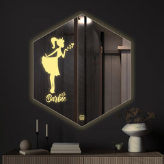 Beautiful Modern Patterned Led Bathroom Wall Mirror