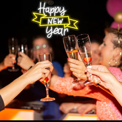 Happy New Year Neon Sign for Wall Decor - Design