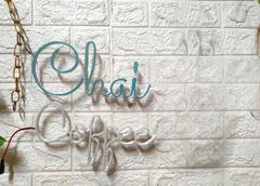 Chai Coffee LED Neon Sign for Cafe, Kitchen & Home Bar Wall Decor