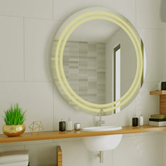 Modern Designed Led Round Shape Bathroom Wall Mirror