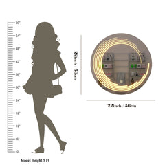 Beautiful Modern Design Dreamy Illusion Led Bathroom Mirror