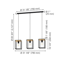 Modern Designer Pendant Ceiling Lamp Set Of Two