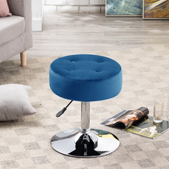 Blue Color Deria  Vanity Stool