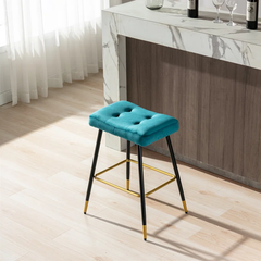 Teal Color Julio Counter Stool