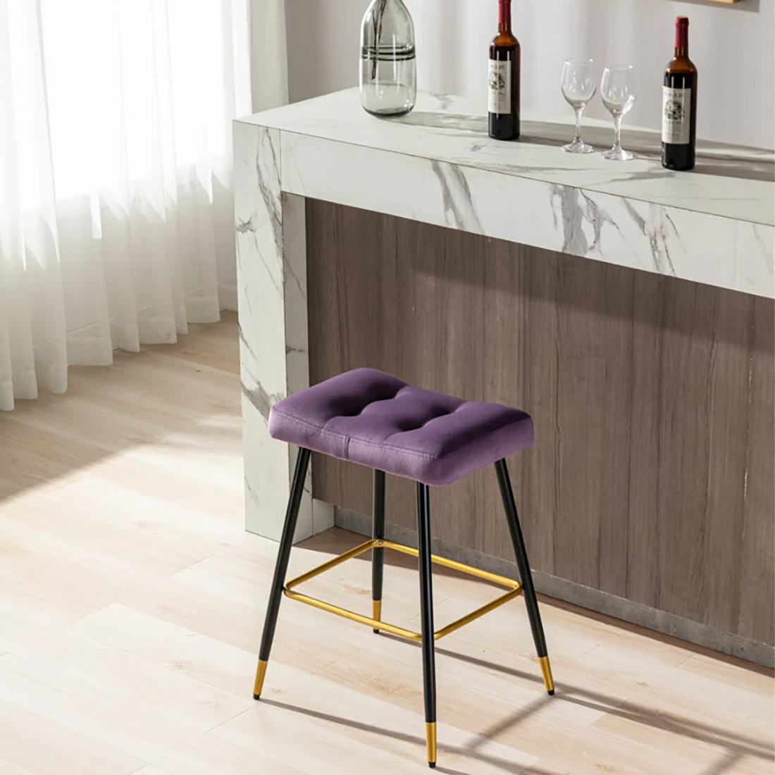 Purple Color Julio Counter Stool