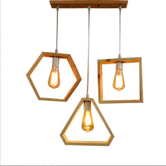 Geometrical Shape Design Hanging Light Modern Look Ceiling Lamp For Home Decoration Living Room